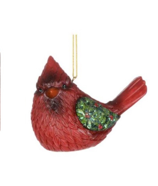 Cardinal des bois, décoration en résine. Mesure 9 cm Cardinal des bois, décoration en résine. Mesure 9 cm