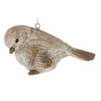 Oiseau de forêt brun et blanc