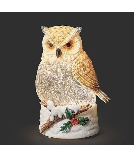 Décoration de table, Hibou lumineux scintillant