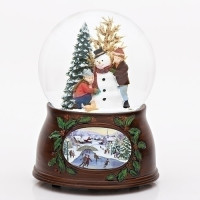 Globe d'eau bonhomme de neige