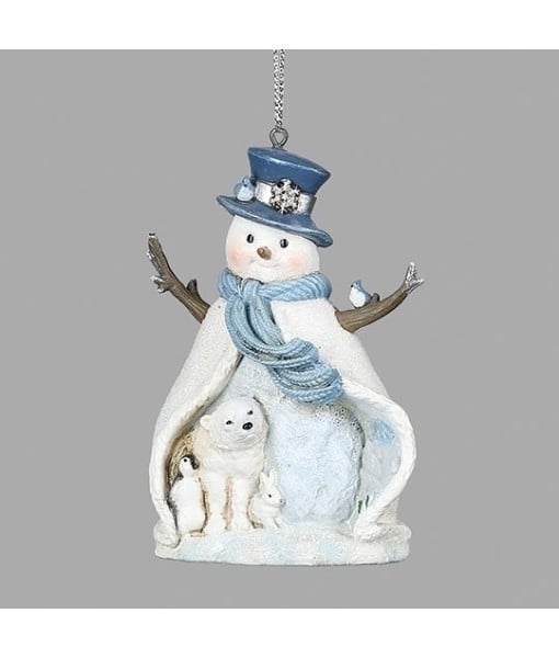 Ornement bonhomme de neige Amis d'hiver