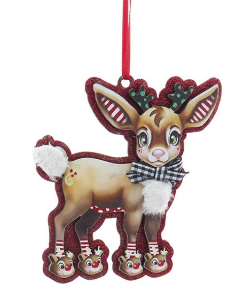 Ornement, petit renne festif mignon