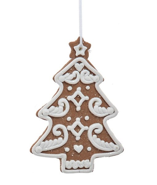 Ornement de sapin de Noël en pain d'épice Ornement de sapin de Noël en pain d'épice
