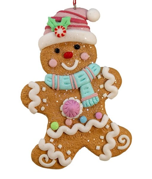 Ornament bonhomme en pain d'épice pastel Ornament bonhomme en pain d'épice pastel