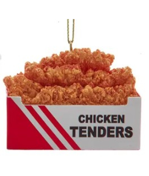 Ornement, boîte de lanières de poulet frit