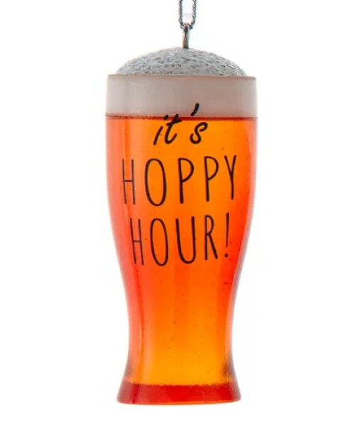 Ornement, verre de bière, avec le motif 