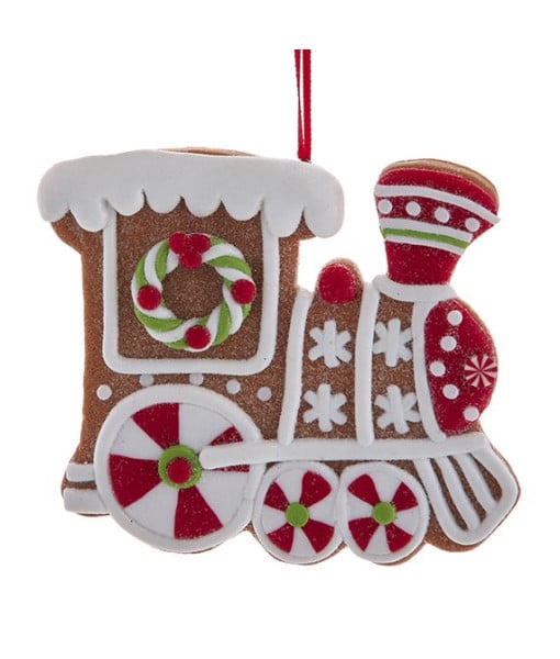 Ornement de train en pain d'épices