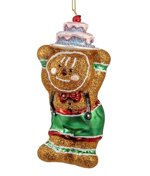 Pain d'épices avec gâteaux, décoration en verre