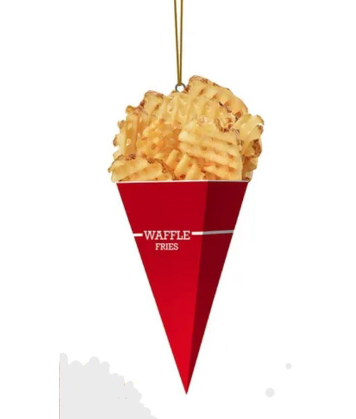 Décoration, Fast-food, Frites gaufrées