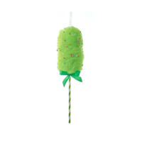 Ornament, Cotton Candy on a Stick, Green