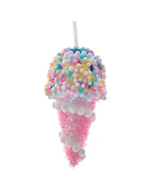 Ornement, Cornet de glace rose