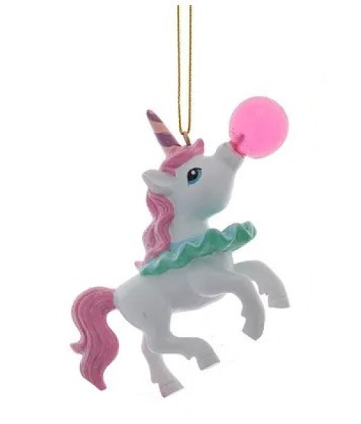 Ornement, Licorne avec boule de gomme.