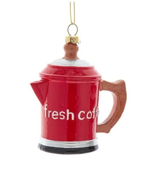 Ornement, cafetière à l'ancienne