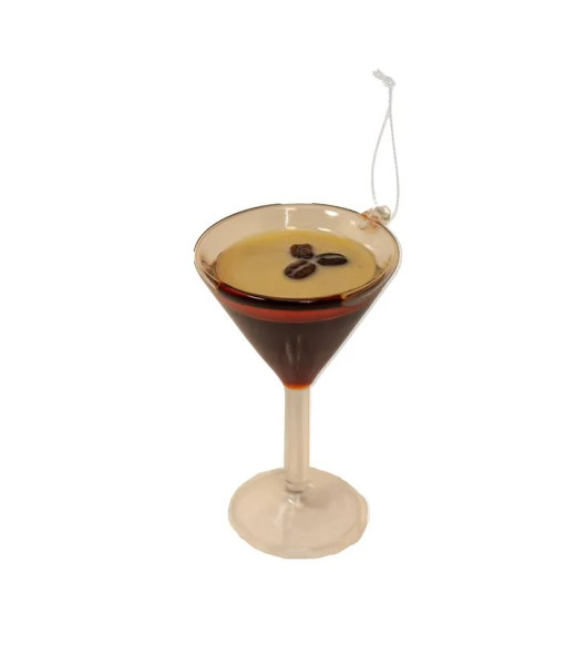 Ornement en verre, espresso martini