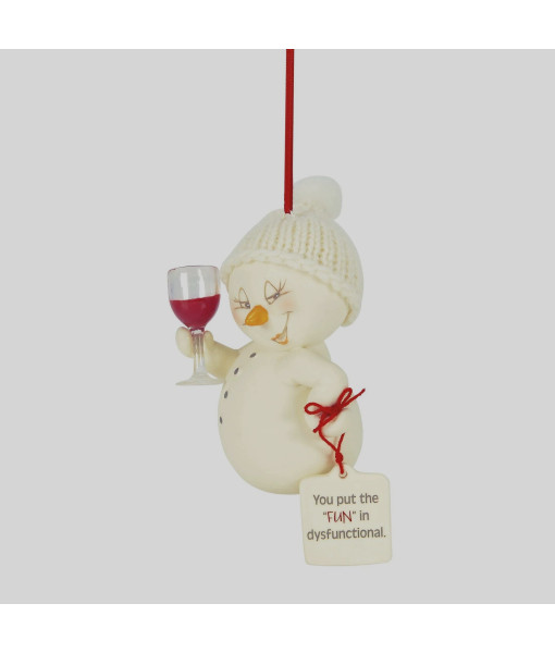 Ornement, Snowpinion, avec du vin rouge