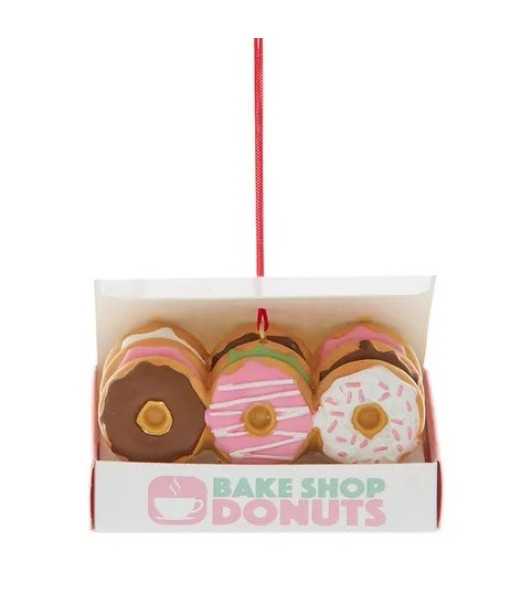 Ornement, Boîte de Donuts, Rose