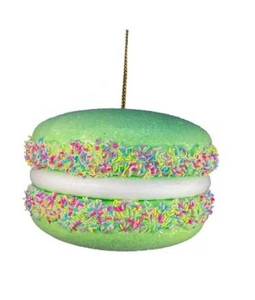 Ornement Macaron Vert Chaud