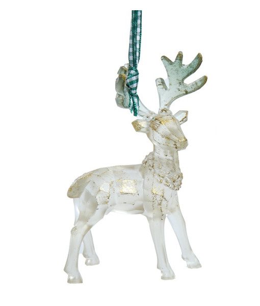 Ornament, Cream coloured deer