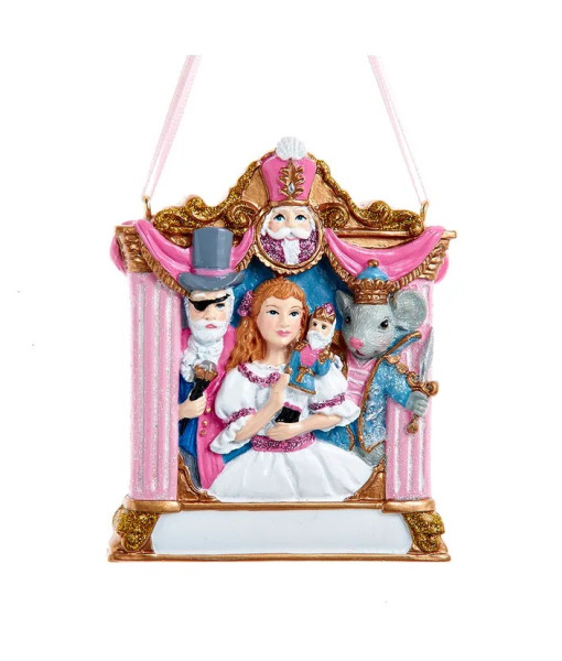 Ornement, plaque personnalisable, avec des personnages du Casse-Noisette