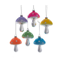 Ornament, Neon Coloured Mushroom (1 pc)