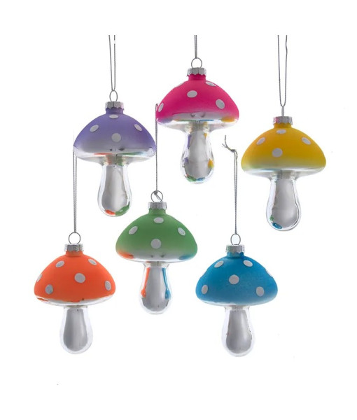 Ornement, Champignon de couleur néon (1 pc)