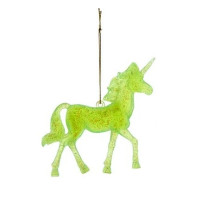 Ornament, Phosphorescent Unicorn, Yellow.