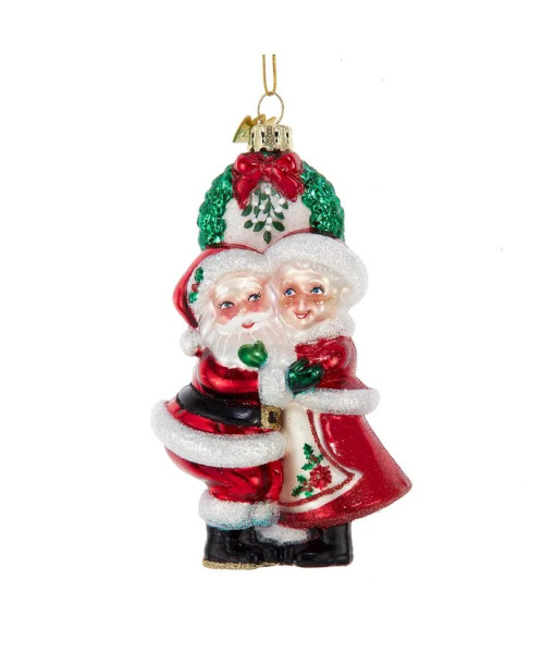 Ornement en verre, M. et Mme Claus