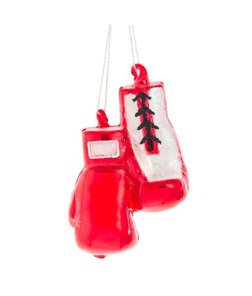 Ornement en verre, gants de boxe