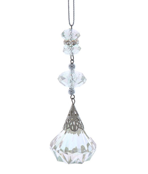 Ornement pendentif opalescent, pierres acryliques
