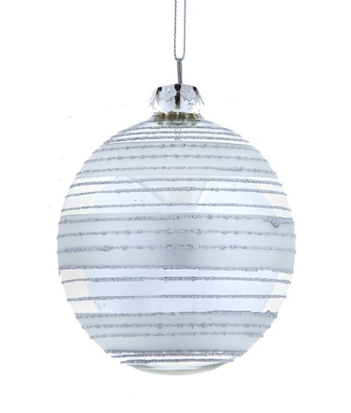 Ornement en verre, ornement en verre argenté