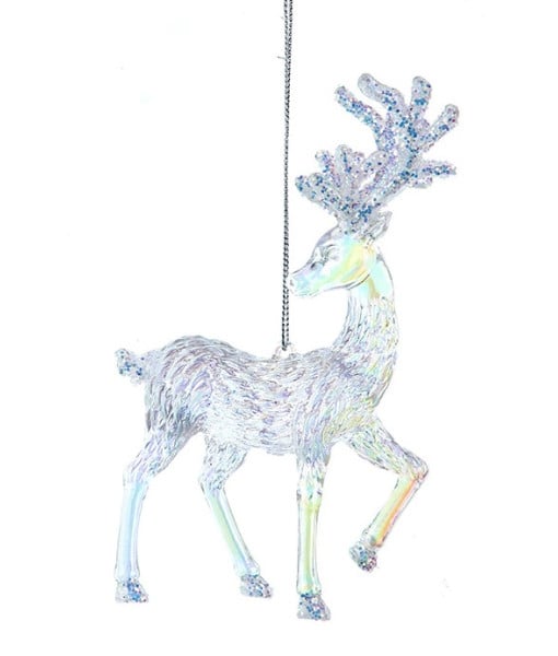 Ornement de Cerf Opale Debout