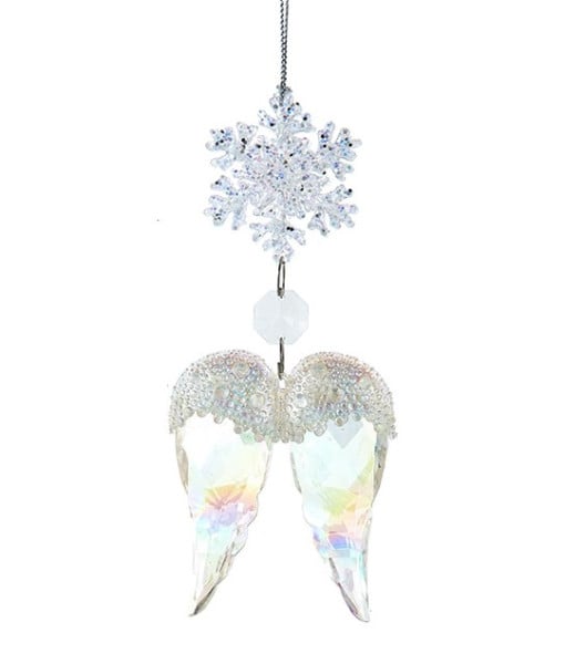 Ornement d'aile d'ange opalescent