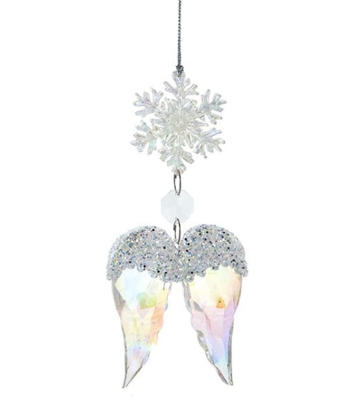 Ornement d'aile d'ange opalescent