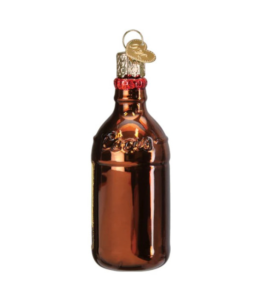 Ornement en verre, bouteille de bière Coors