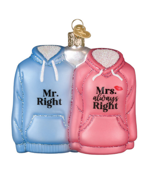 Ornement en verre, M. et Mme Hoodies