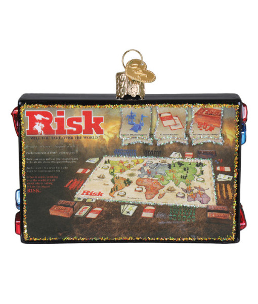 Ornement en verre, jeu de société Risk
