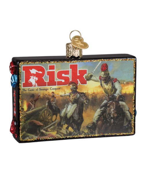 Ornement en verre, jeu de société Risk