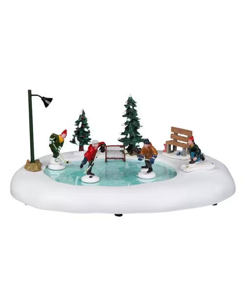 Pièce de table animée, Match de hockey