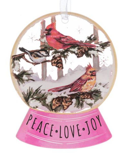 Décoration, boule à neige avec des bonnehommes de neige