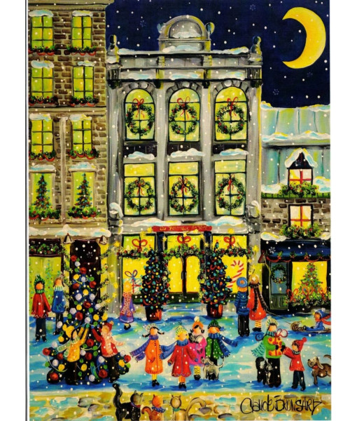 Souvenir du Québec, carte de Noël. 