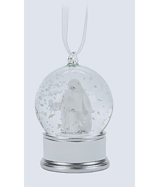 Ornement Mini Dôme, avec pingouin et poussin