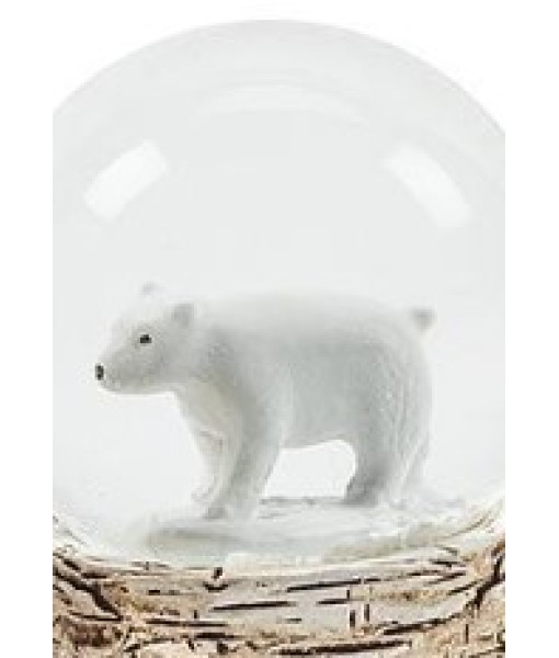 Pièce de table, ours polaire dans un dôme d'eau