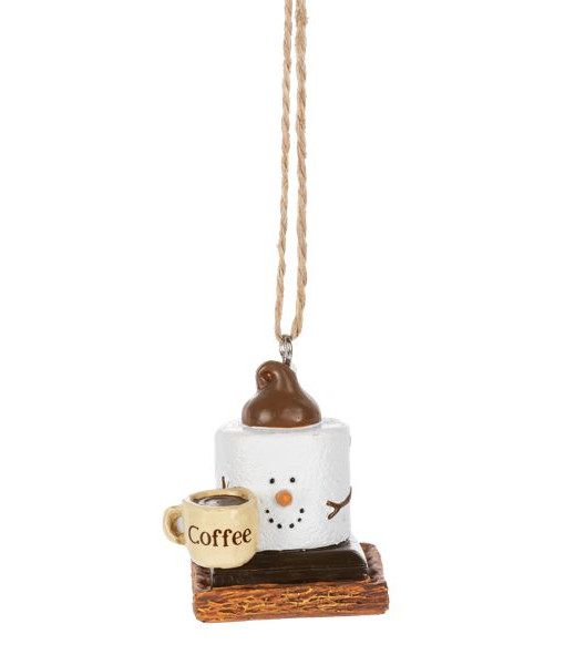 Ornement de boisson chaude S'mores, café du matin.