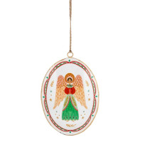 Ornement en métal, ange de Noël