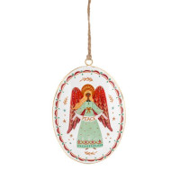 Ornement en métal, ange de Noël