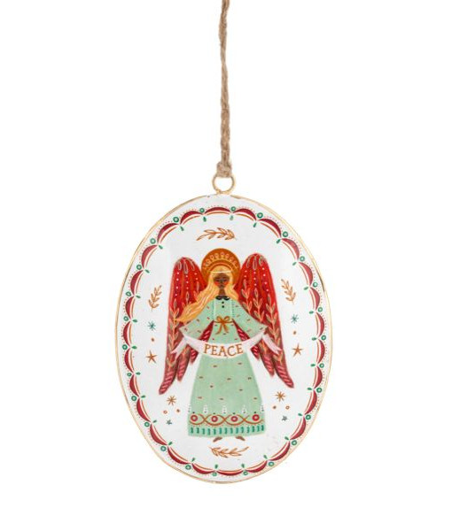 Ornement en métal, ange de Noël