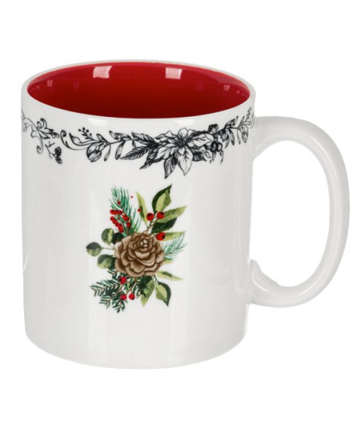 Tasse au design botanique, 18 oz
