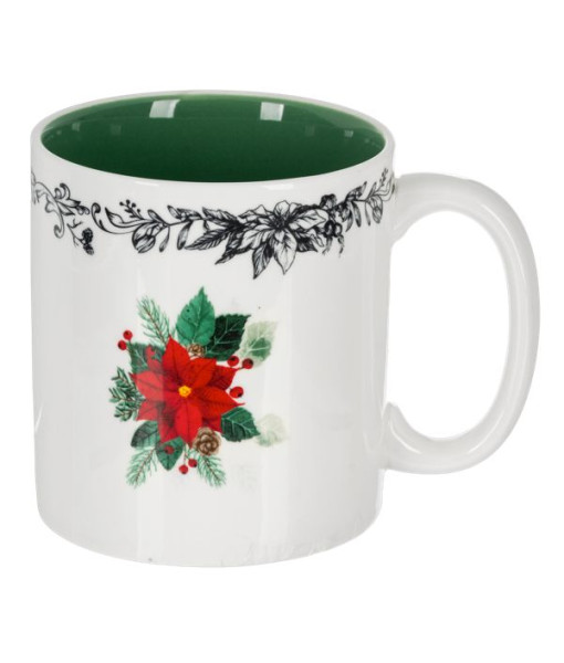 Tasse au design botanique, 18 oz.