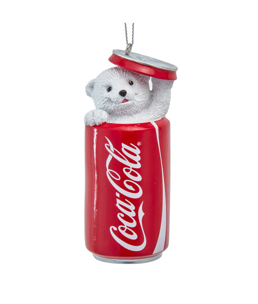Ornement en plastique, Ours polaire Coca-Cola® dans une canette