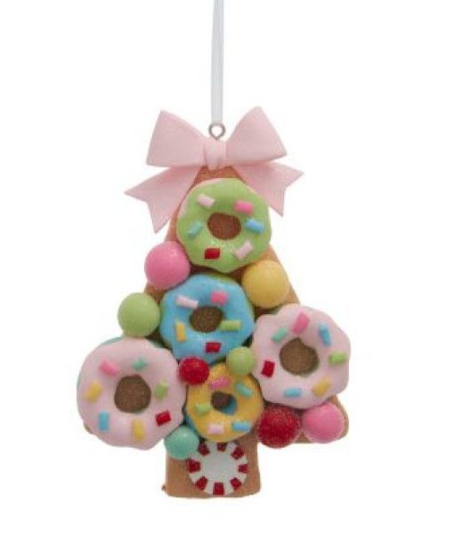 Ornement d'arbre en beignets